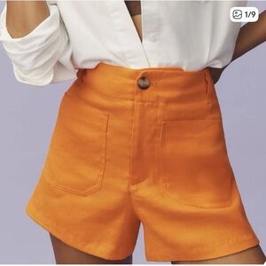 Anthropologie maeve High Waist Orange Shorts size 26
Worn few times - like new